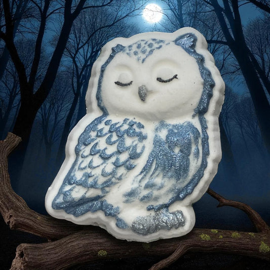 Forest owl charm prize bath bomb - Charming Cheshire, peach, apple, magnolia