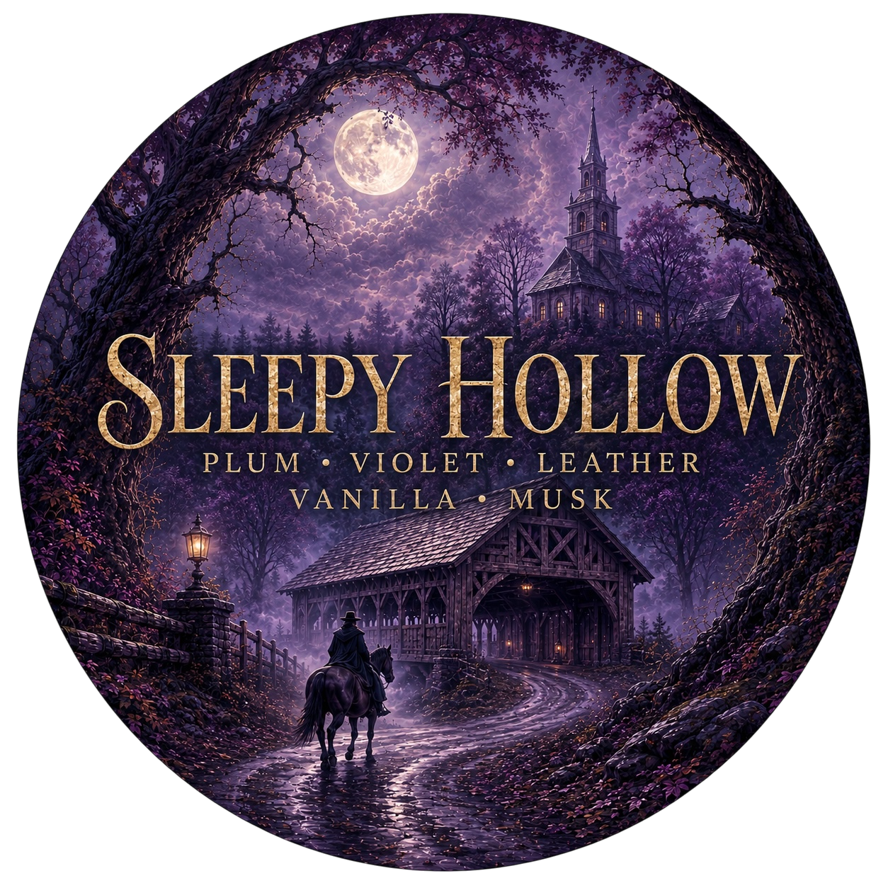 Sleepy Hollow - Charming Cheshires, Plum, Violet, Leather, Vanilla, Musk