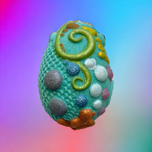 Toy Prize Sea Witch Egg bath bomb - Charming Cheshire, ocean mist, sea grass, agave nectar, coconut milk