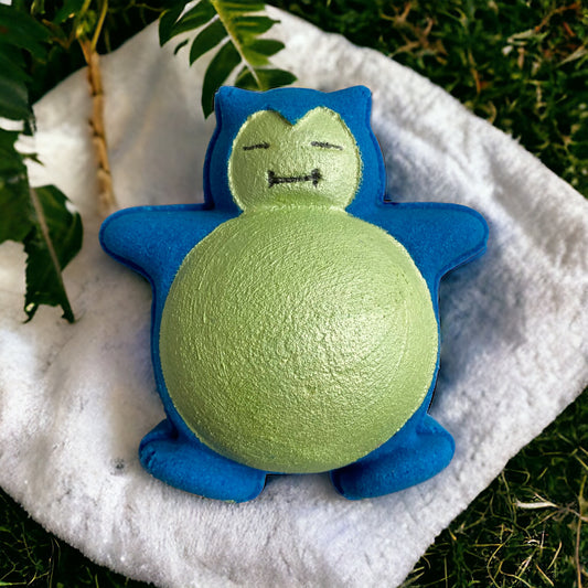Pokémon prize Snorlax bath bomb - Charming Cheshire, peach, apple, berry