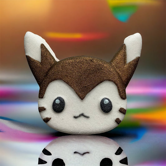 Pokémon prize Furret bath bomb - Charming Cheshires, toy, lemongrass, bergamot, avocado