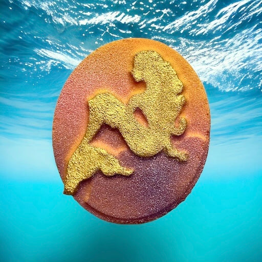 Toy prize Ariel Mermaid bath bomb - Charming Cheshire, pineapple, ginger, mandarin oranges
