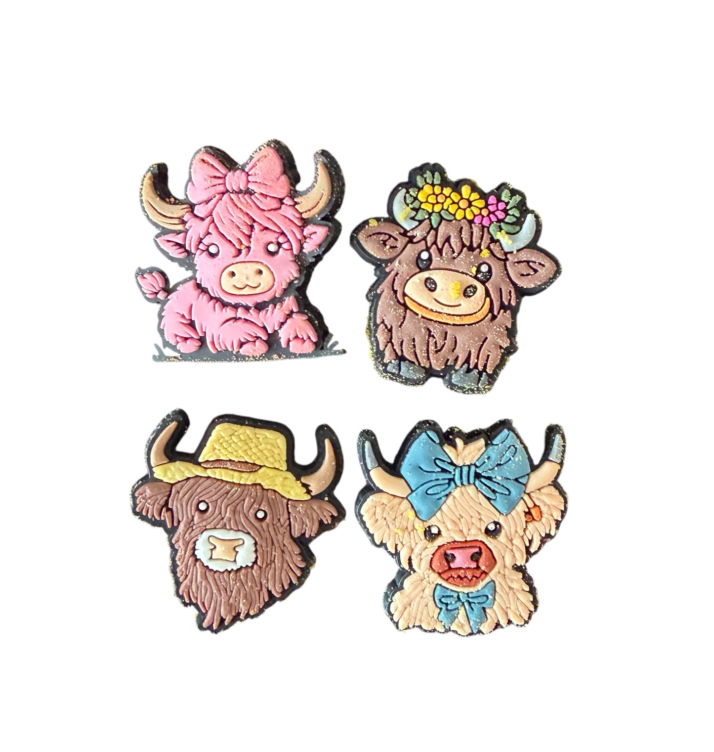 Highland cow shoe charm prize bath bomb - Charming Cheshire, blackberry, blueberry, banana