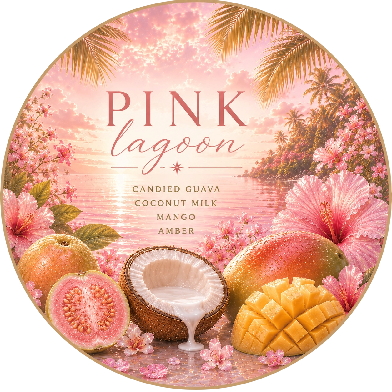 Pink Lagoon - Charming Cheshires, Candied Guava, Coconut Milk, Mango, Amber