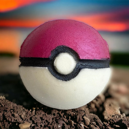 Pokémon prize Pokeball bath bomb - Charming Cheshire, toy, lemongrass, bergamot, avocado