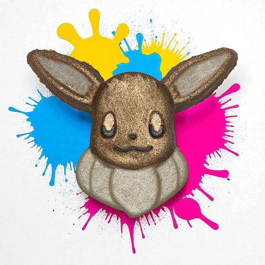 Pokémon prize Eevee bath bomb - Charming Cheshires, toy, blackberry jam