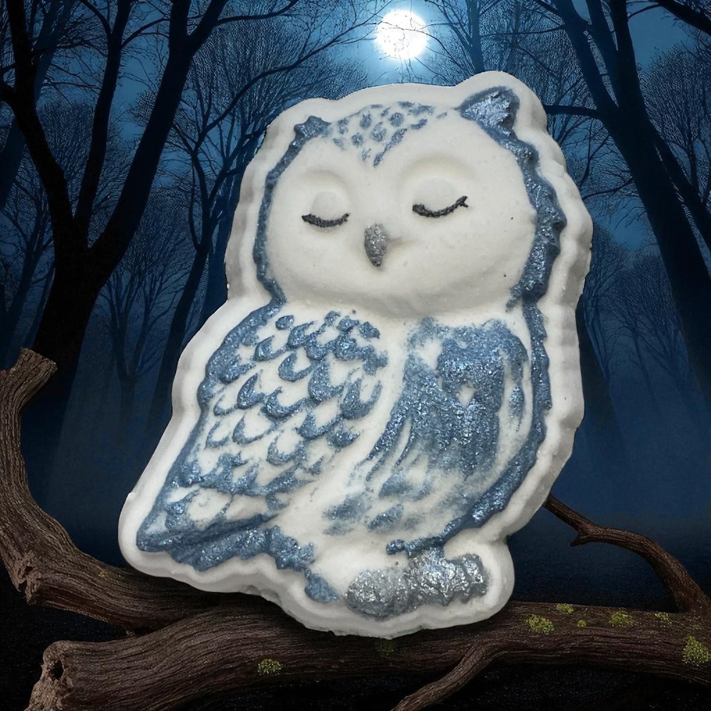Forest owl charm prize bath bomb - Charming Cheshire, peach, apple, magnolia