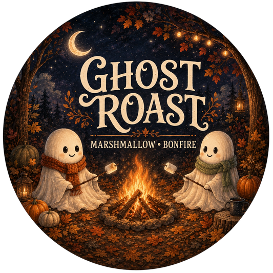 Ghost Roast - Charming Cheshires, marshmallow, bonfire