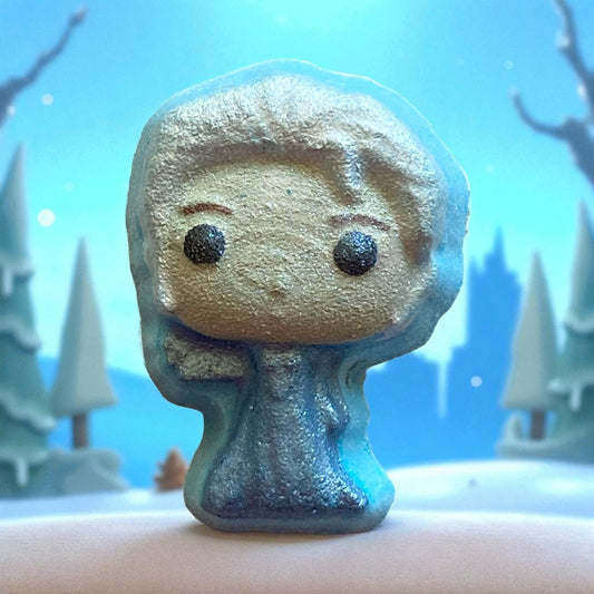 Frozen Elsa shoe charm prize bath bomb - Charming Cheshire, Ocean Air, Citrus Zest, Jasmine, Violet petals