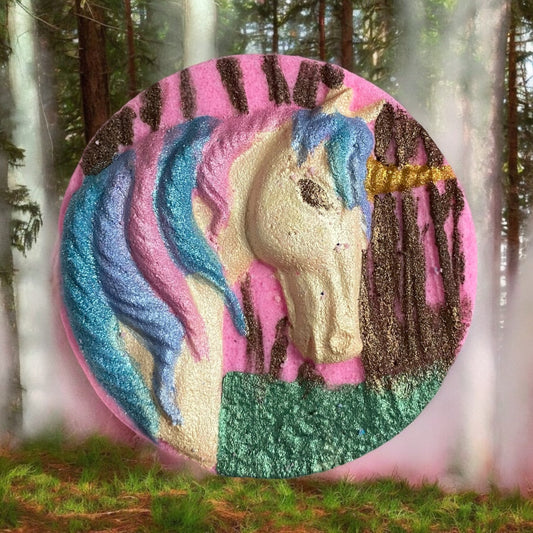 Oops! Charm Prize Forest Unicorn bath bomb - Charming Cheshire, pineapple, ginger, mandarin oranges