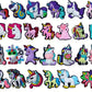 Cozy Unicorn shoe charm prize bath bomb - Charming Cheshire, chamomile, sweetgrass, pear, warm amber, cypress, vanilla bean, violet petal