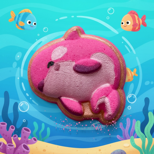 Splash orca shoe charm prize bath bomb - Charming Cheshire, pear, apple, nashi blossom, rose, white musk