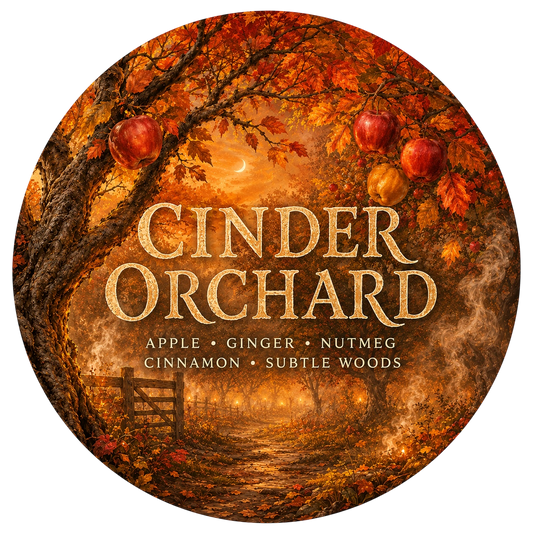 Cinder Orchard - Charming Cheshires, Apple, Ginger, Nutmeg, Cinnamon, Subtle Woods