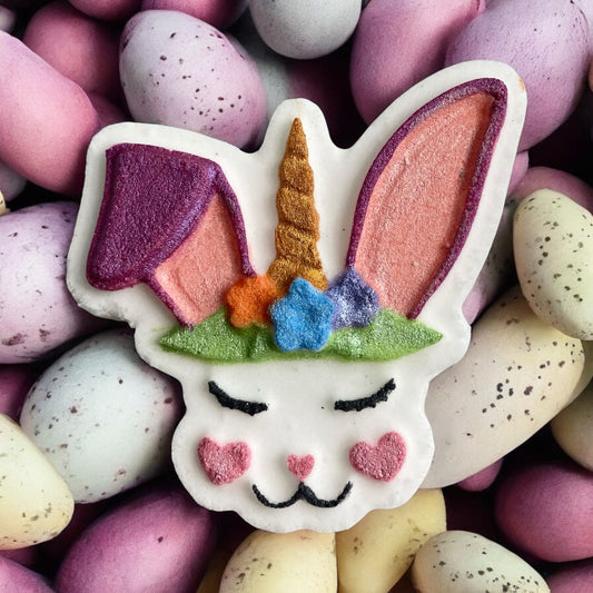 Bunnycorn charm prize bath bomb - Charming Cheshire, citrus, marine, green floral, rose, lily, musk