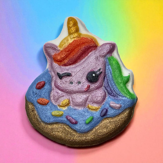 Unicorn donut shoe charm prize bath bomb - Charming Cheshire,
