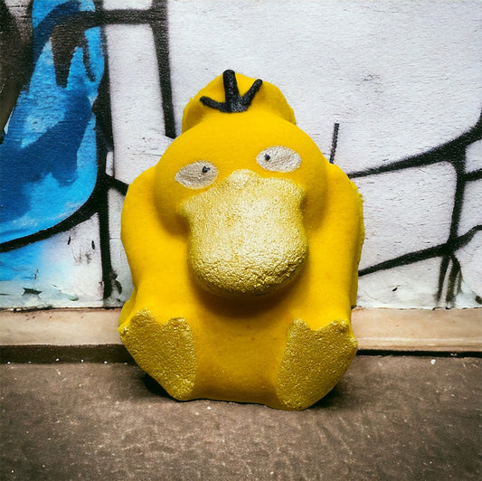 Pokémon prize Psyduck bath bomb - Charming cheshires, toy, Siberian fir, cedar, blueberries, citrus, amber, vanilla, moss