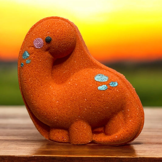 Toy prize Brontosaurus buddy bath bomb - Charming Cheshire, cherry, raspberry, strawberry leaf, sugar