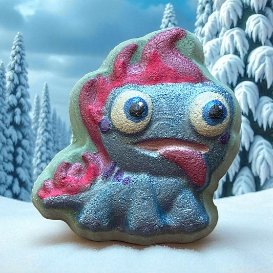 Frozen Bruni shoe charm prize bath bomb - Charming Cheshire, blueberry waffles