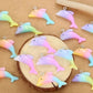 Dolphin charm prize bath bomb - Charming Cheshire, ozone, green plants, salty marine, jasmine, geranium