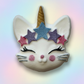 Kittycorn charm prize bath bomb - Charming Cheshire, sea spray, citrus, beach blossoms, sea grass, driftwood