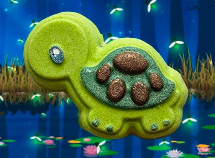 Toby turtle charm prize bath bomb - Charming Cheshire, Lime, Mint, Sugar Cane, Avocado