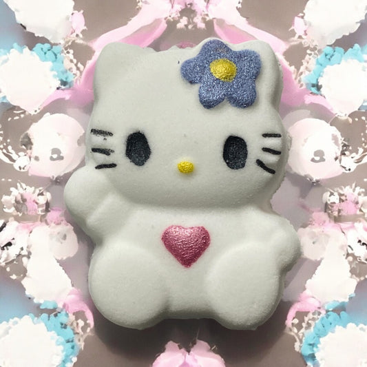 Hello Kitty shoe charm prize bath bomb - Charming Cheshire, tangerine, peach, papaya, jasmine, tonka