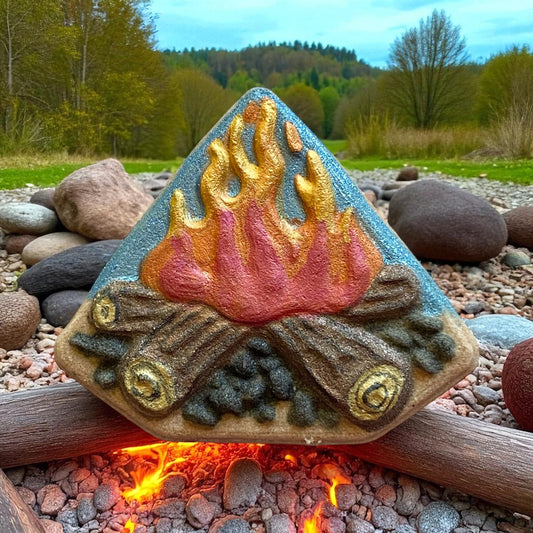 Bonfire bliss charm prize bath bomb - Charming Cheshire, fire roasted marshmallows