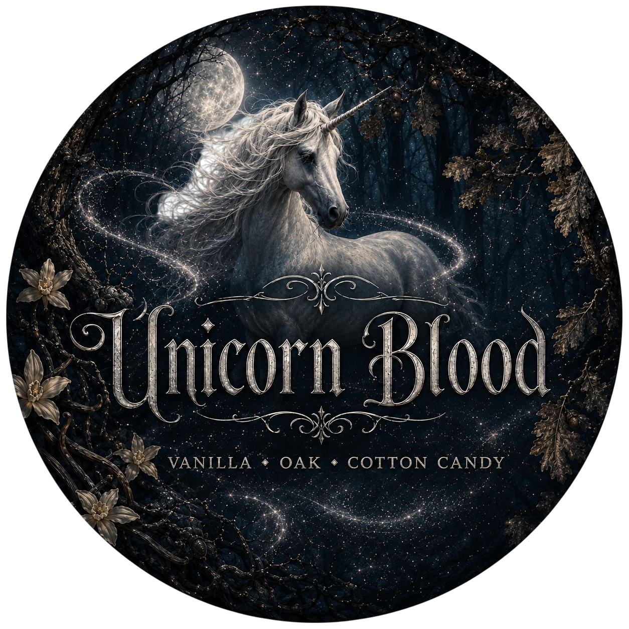 Unicorn Blood - Charming Cheshires, cotton candy, vanilla, oak
