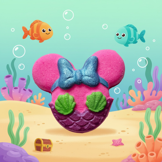 MerMinnie shoe charm prize bath bomb - Charming Cheshire, pear, apple, nashi blossom, rose, white musk