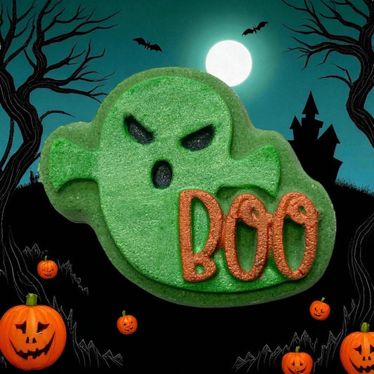 Oops! Boo! shoe charm prize bath bomb - Charming Cheshire, bergamot, blackberry, peony, honeysuckle, white woods, golden amber, musk