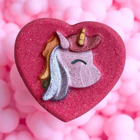 I Heart Unicorns prize bath bomb - Charming Cheshire, apple, pear, honey butter, vanilla sugar, soft musk