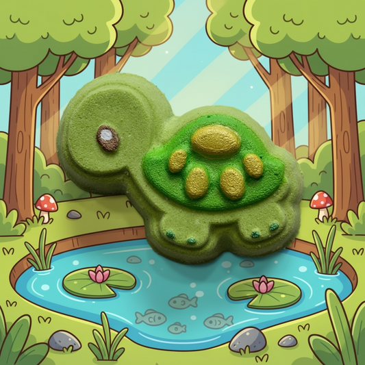 Cute turtle prize bath bomb - Charming Cheshire, Agave nectar, grapefruit, mandarin, tangerine, lime, peach