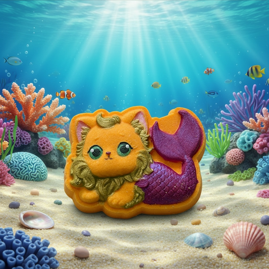 Merkitty charm prize bath bomb - Charming Cheshire, ozone, green plants, salty marine, jasmine, geranium