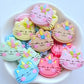 Kittycorn bath bomb - Charming Cheshire, Orange, Blackberry, Peach, Strawberry, Jasmine, Sage