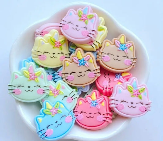 Kittycorn bath bomb - Charming Cheshire, Orange, Blackberry, Peach, Strawberry, Jasmine, Sage