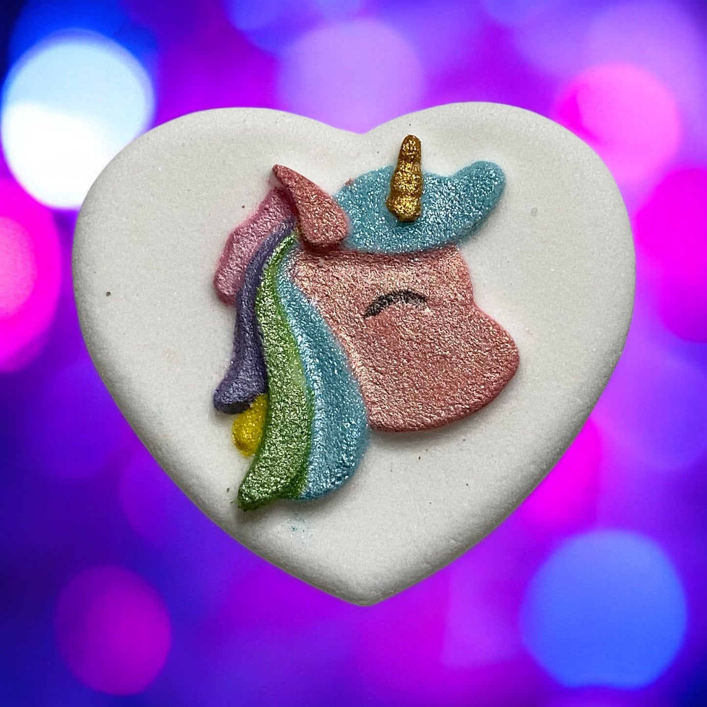 Toy prize I Heart Unicorns bath bomb - Charming Cheshire, bergamot, blackberry, peony, honeysuckle, violet leaf, white woods, golden amber, musk