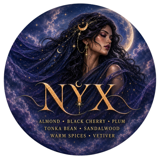 Nyx - Charming Cheshires, Almond, Black Cherry, Plum, Tonka Bean, Sandalwood, Warm Spices, Vetiver