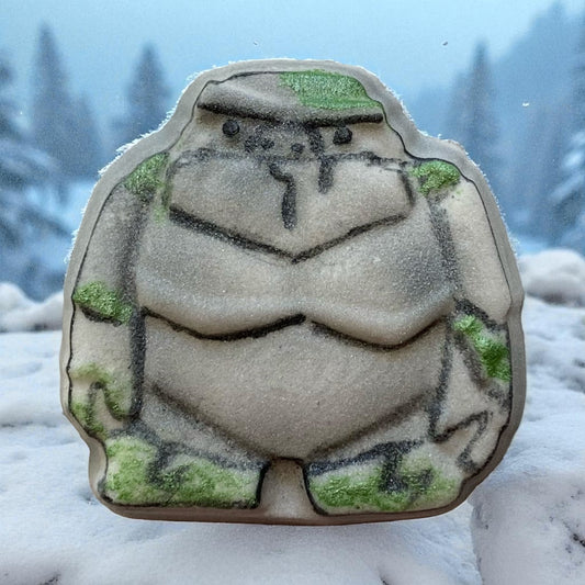 Frozen Earth Giant shoe charm prize bath bomb - Charming Cheshire, Sea Air, Jasmine, Bergamot, Blue Lotus Flower, Eucalyptus, Driftwood, Misty Musk