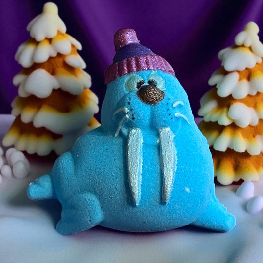 Walrus charm prize bath bomb - Charming Cheshire, peach, apple, magnolia