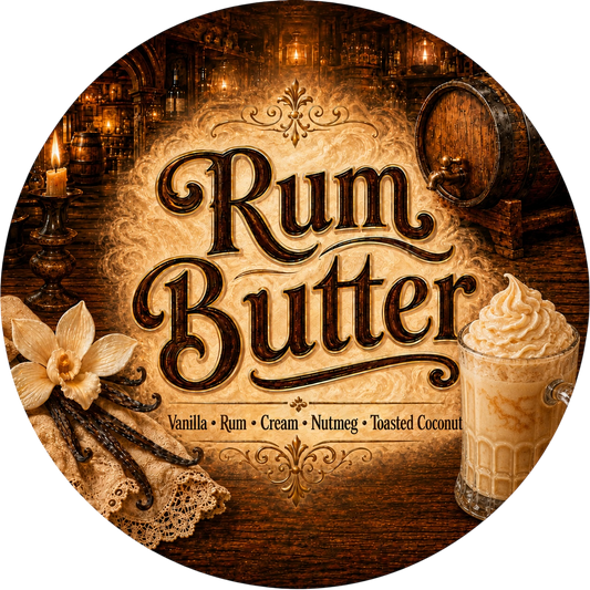 Rum Butter - Charming Cheshires, vanilla, rum, cream, nutmeg, toasted coconut