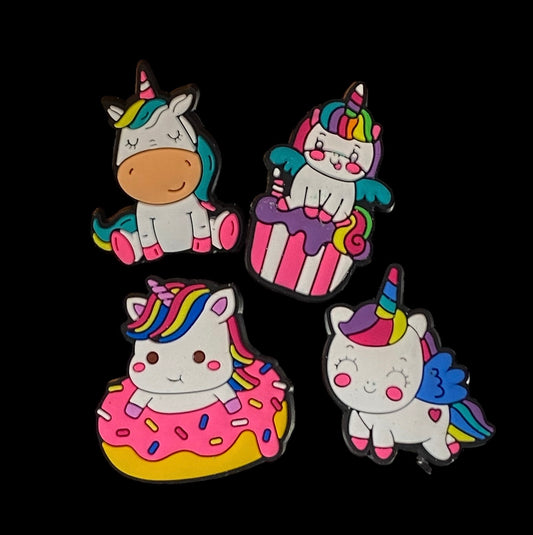 Shoe charm Prize Unicorn donut bath bomb - Charming Cheshire, green apple, jasmine, rose, cotton candy