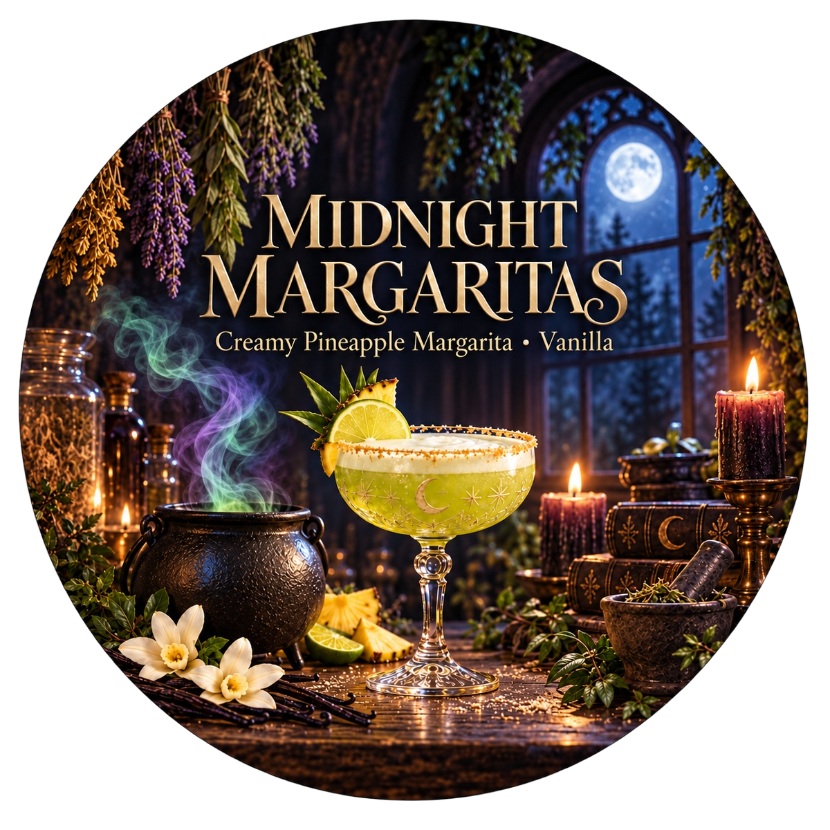 Midnight Margaritas - Charming Cheshires, vanilla, pineapple margarita