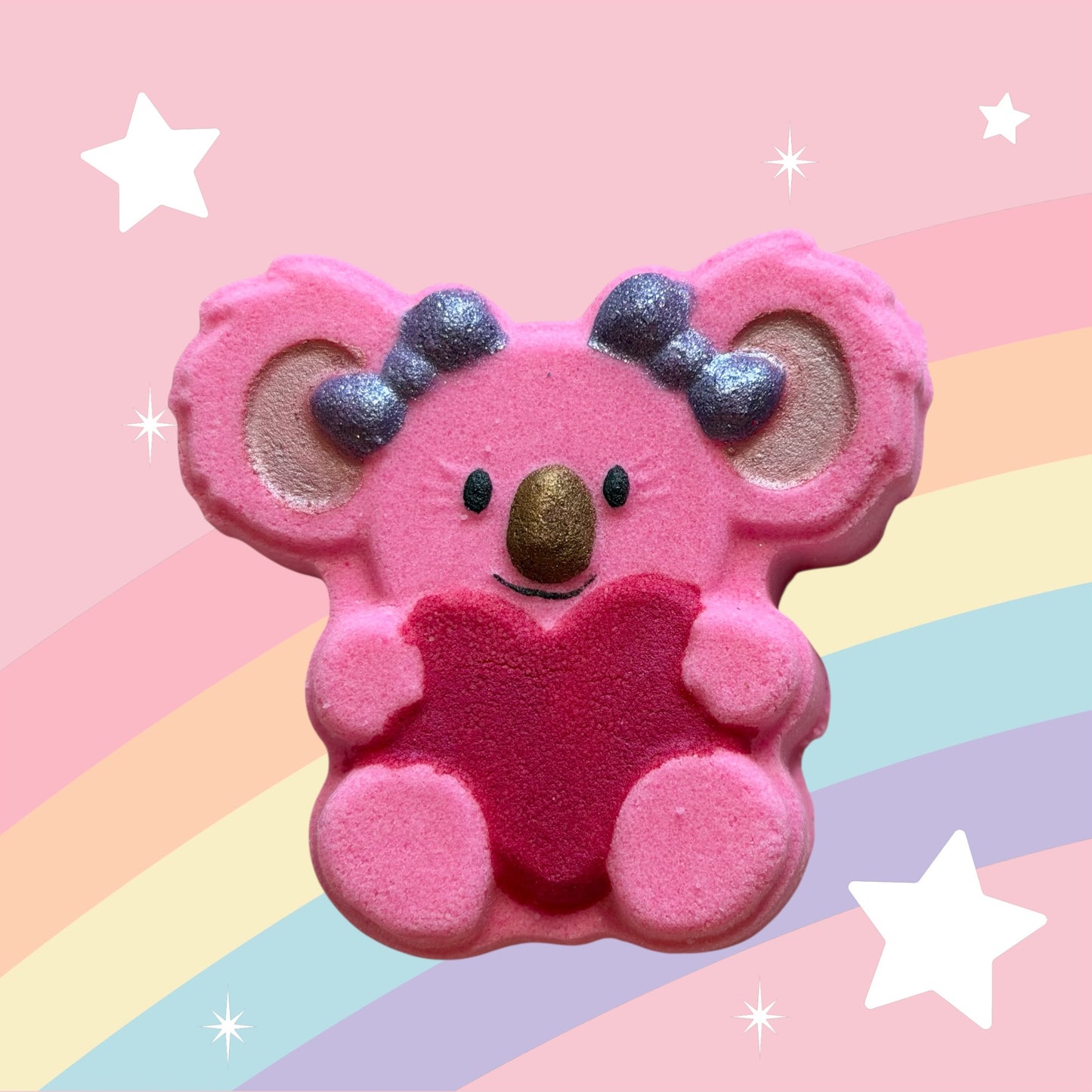Koala-fied to Love You prize bath bomb - Charming Cheshire, apricot, gardenia