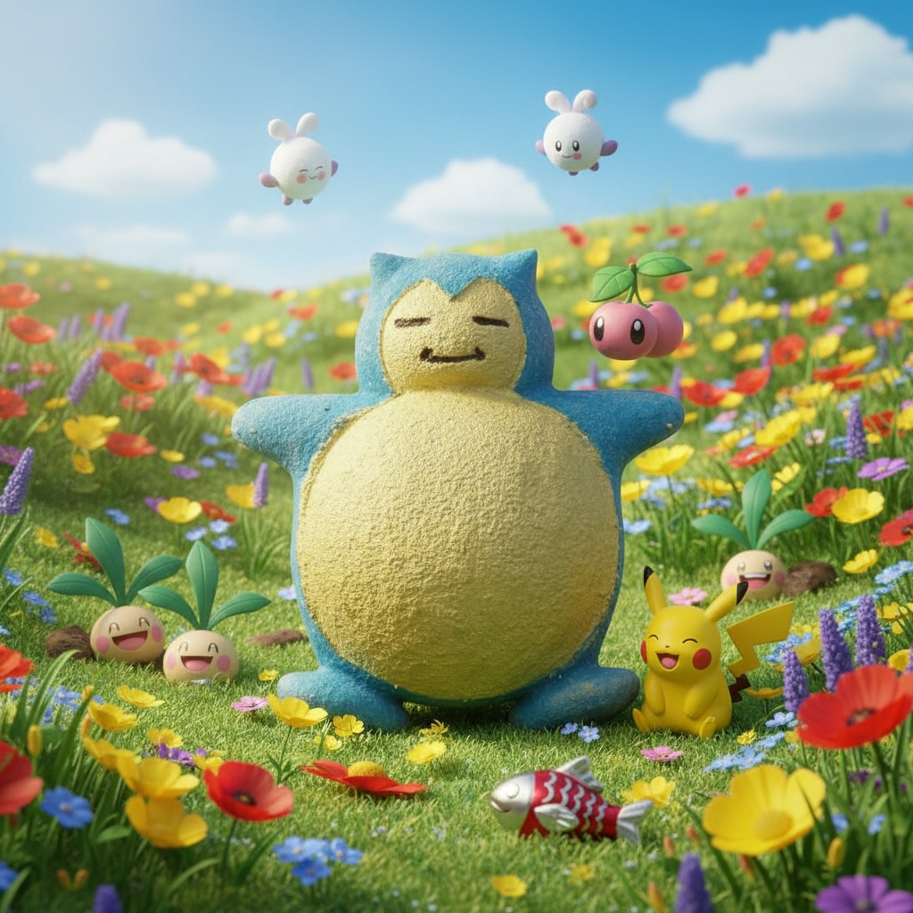 Pokémon prize Snorlax bath bomb - Charming Cheshires, sour patch kids