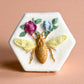 Quilted bee charm prize bath bomb - Charming Cheshire, lemon, orange, lily, verbena, mint, soft musk