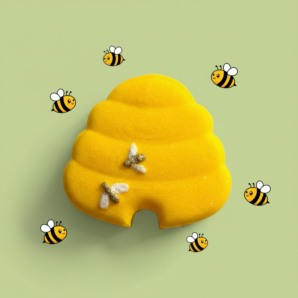 Beehive shoe charm prize bath bomb - Charming Cheshire, blackberry, blueberry, banana
