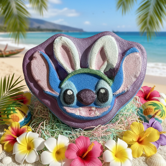 Easter Stitch charm prize bath bomb - Charming Cheshire, strawberry, peony, solar wood