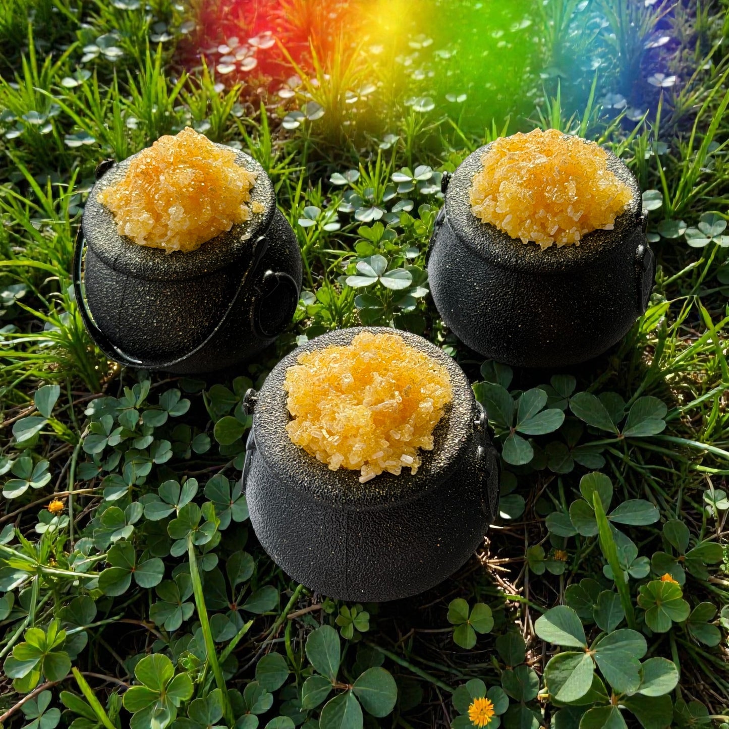 Pot of gold charm prize bath bomb - Charming Cheshire, apple butter caramel