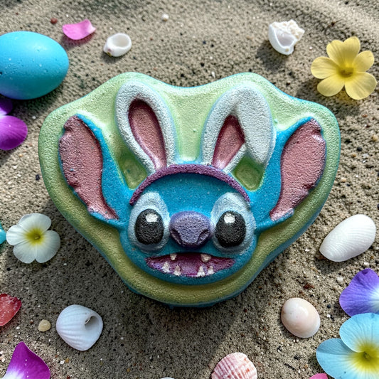 Easter Stitch charm prize bath bomb - Charming Cheshire, pineapple, banana, tropical fruit, rose