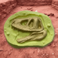 T Rex skull toy prize bath bomb - Charming Cheshire, cedar, spiced apple